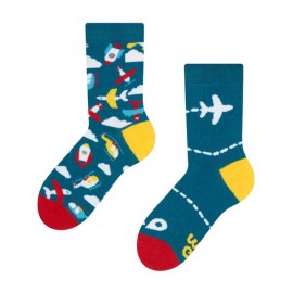 Dětské veselé ponožky DEDOLES letadla 31-34