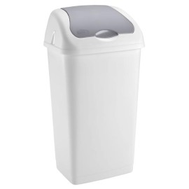 Plastový odpadkový koš HEIDRUN 60l - bílá