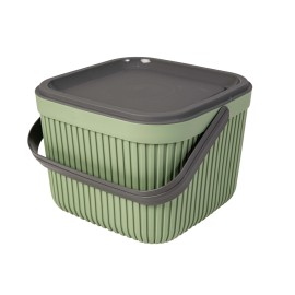 Plastový košík s víkem a uchem TORO 7l
