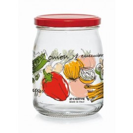 Zavařovací sklenice s víčkem CERVE 500ml zelenina