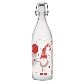 Skleněná láhev s patentním uzávěrem CERVE 1l HAPPY ELF