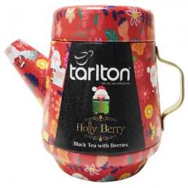 TARLTON TEA POT HOLLY BERRY BLACK TEA PLECH 100G