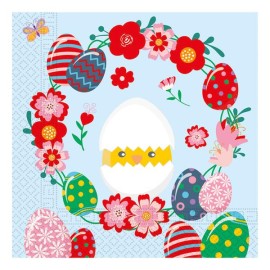 Papírové ubrousky 33x33cm 3vrstvé velikonoční motiv 20ks