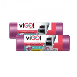 Pytle na odpad s uchy 35l VIGO set 2x26ks levandule