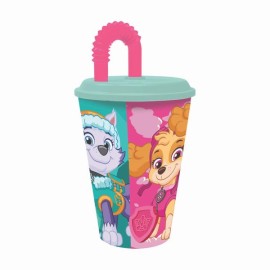 Plastový kelímek s brčkem Paw patrol 430ml