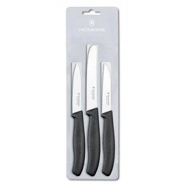 Nože na zeleninu VICTORINOX sada 3ks černé